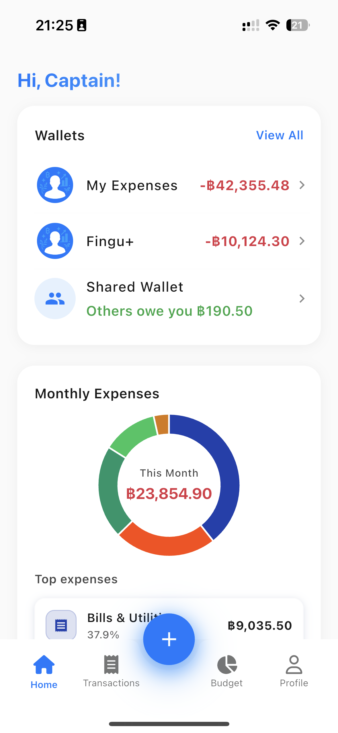 Fingu+ App Screenshot